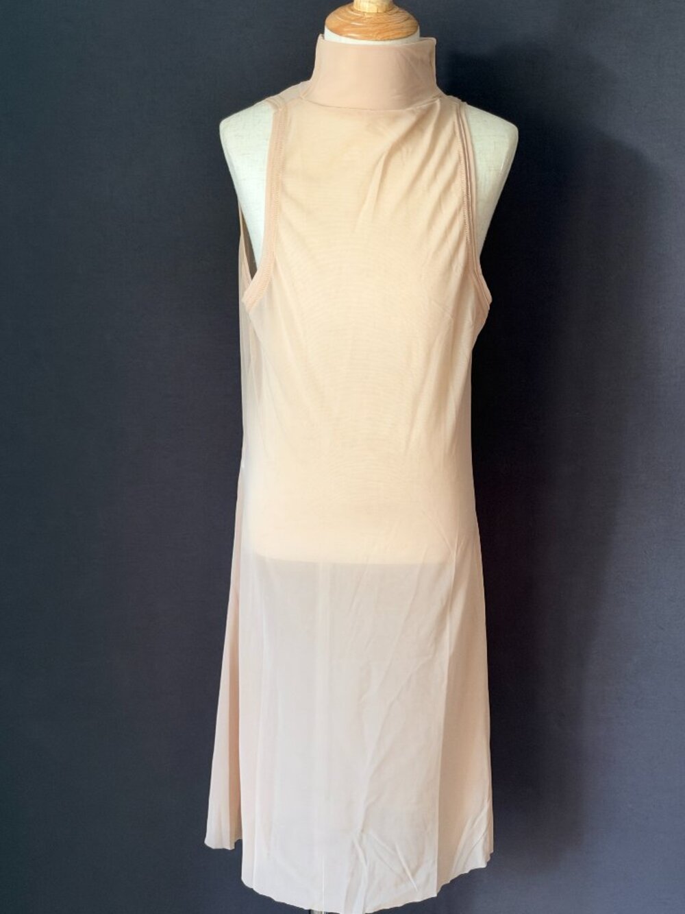 Balera Nude Power Mesh Mock Neck Tunic Overdress Contemporary Lyrical Dance SA